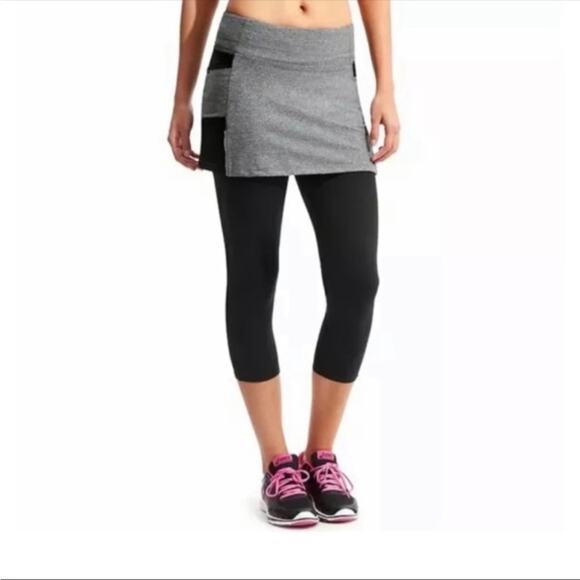 Athleta Skort Small Gray Be Free Skirted Leggings - Picture 1 of 6